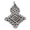 The Bead Chest Silver Ethiopian Coptic Cross Pendant, African Abyssinian Design, Orthodox Christian Pendant for Jewelry